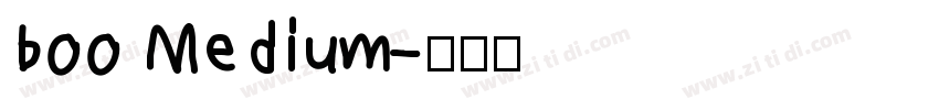 boo Medium字体转换